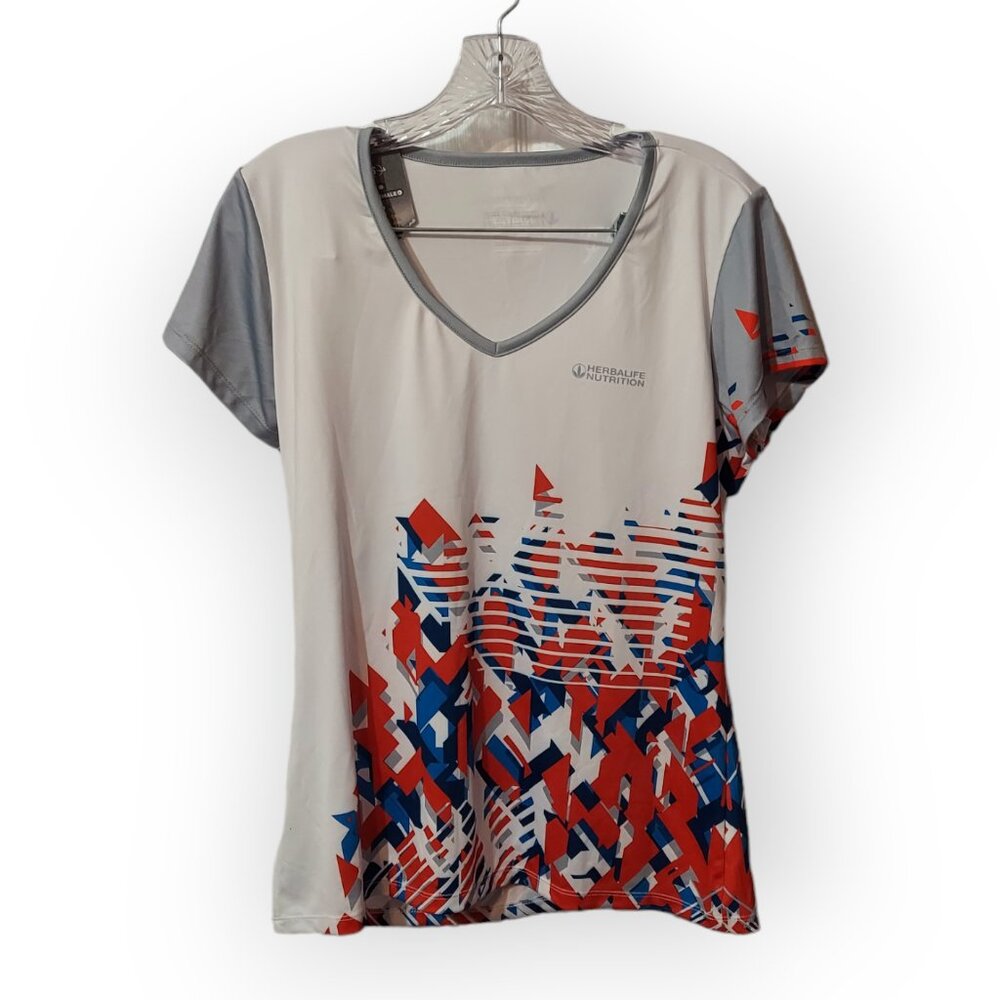 Cycling Running Jersey T-Shirt White Athleisure Women 2XL NWT
